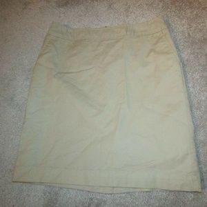 MERONA WOMEN'S BEIGE SKIRT KNEE LENGTH SIZE 6